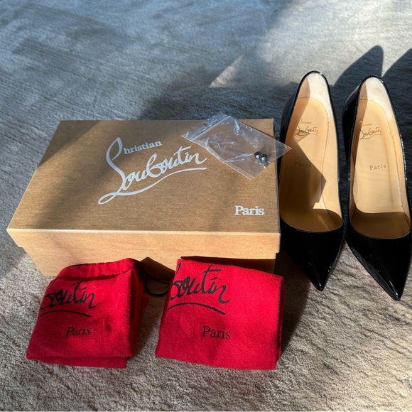 Louis Vuitton Pigalle Follies 85 Patent Black 39.5 (women’s 9) - Picture 2 of 12